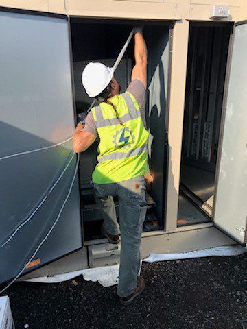 Schaffhouser industrial electrical contractor at work