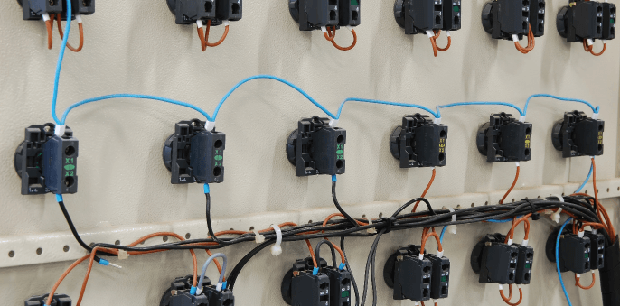 Industrial circuit breakers in a Schaffhouser-installed switchgear lineup