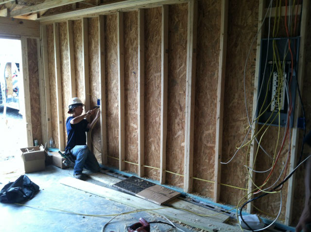 Volunteering with Habitat not only feels good for the volunteer, but for the future homeowner. 